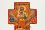 cross, The Crucifixion of Christ, painted on gold, board, silver, painting, 84 standard, by Alexey S...