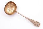 sieve spoon, silver, 84 standard, 28.75 g, engraving, 14 cm, 1887, Moscow, Russia...