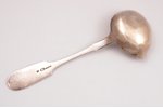spoon sauce, silver, 84 standard, 52.70 g, 17.7 cm, by Pankratiev Egor Grigoryevich, 1908, St. Peter...