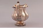 cream jug, silver, 84 standard, 189.55 g, gilding, h (with handle) 12.3 cm, by Thomas Sohka, 1856, S...