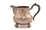 cream jug, silver, 84 standard, 229.75 g, engraving, h (with handle) 11 cm, Nikolay Kemper's worksho...