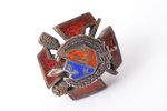 tailcoat badge, Cēsis company, Latvia, 20-30ies of 20th cent., 11.9 x 11.3 mm...