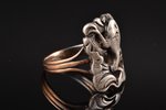 a ring, gold, silver, 830, 375 standard, 8.11 g., the size of the ring 20...