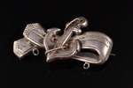 a brooch, "Hope", silver, 84 standard, 4.22 g., the item's dimensions 2.2 x 4.2 cm, 1880-1890, by Iv...