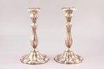 pair of candlesticks, silver, 830H standard, total weight of items 507.30, metal, h 18 cm, 1970, Fin...