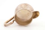 cream jug, silver, 84 standard, 115.05 g, engraving, h (with handle) 9.1 cm, workshop of Sergey Agaf...
