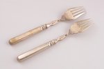 pair of forks, silver, total weight of items 124.30, 18.4 cm, Morozov workshop, 1896-1907, St. Peter...