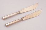 pair of knives, silver, 84 standard, total weight of items 121.70, 19.5 cm, Morozov workshop, by Joh...