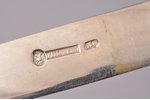 pair of knives, silver, 84 standard, total weight of items 126.20, 20 cm, Ivan Khlebnikov factory, 1...