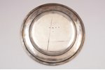 šķīvis, sudrabs, 84 prove, 422.10 g, Ø 24.9 cm, meistars Henriks Tallbergs, 1826 g., Sanktpēterburga...