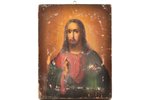 ikona, Jēzus Kristus Pantokrators (Visavaldītājs), dēlis, sudrabs, gleznojums, 84 prove, meistars Bo...