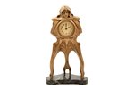 galda pulkstenis, "Junghans", jūgendstils, Vācija, 19. un 20. gadsimtu robeža, 864.55 g, h 26.3 cm,...