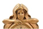 настольные часы, "Junghans", модерн, Германия, рубеж 19-го и 20-го веков, 864.55 г, h 26.3 см, Ø 49...
