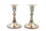 pair of candlesticks, silver, 925 standard, total weight of items (with filling material) 362.45, h...