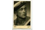 photography, Latvian Army, sailor from flagship "Virsaitis", Latvia, 20-30ties of 20th cent., 13,6x8...
