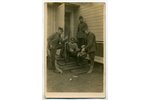 photography, Aizsargi, after fishing, Latvia, 20-30ties of 20th cent., 14x9 cm...