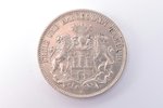 3 марки, 1912 г., J, серебро, Германия, 16.62 г, Ø 33.3 мм, XF...