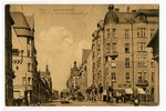 открытка, Рига, Александровская улица, Латвия, Российская империя, начало 20-го века, 14x9 см...