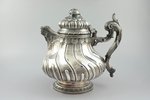 teapot, silver, 925 standard, 1140.80 g, h 22.1 cm, Italy...