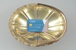 candy-bowl, silver, 830 standard, 347.70 g, 23.7 x 18.8 cm, h (with handle) 20.6 cm, Finland...