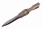 bayonet, bayonet with scabbar and frog, Third Reich, K98, blade length 24.4 cm, handle length 13.3 c...