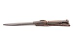 bayonet, bayonet with scabbar and frog, Third Reich, K98, blade length 24.4 cm, handle length 13.3 c...