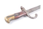 штык-нож, с ножнами, длина лезвия 52.3 см, Франция...
