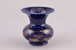 small vase, porcelain, Rīga porcelain factory, Riga (Latvia), USSR, 1953-1962, h 7.4 cm, premium (GO...