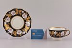 tea pair, porcelain, J.K. Jessen manufactory, hand-painted, Riga (Latvia), 1936-1939, h (cup) 5.9 cm...