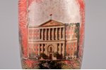 vase, Mossoviet building, USSR, the 50-60ies of 20th cent., h 25.7 cm, with aluminium inner detail...