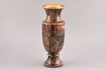 vase, Mossoviet building, USSR, the 50-60ies of 20th cent., h 25.7 cm, with aluminium inner detail...
