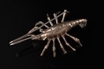 figurine, silver, 800 standart, "Lobster", 23.04 g, Italy, 3 x 7.7 x 4.5 cm...