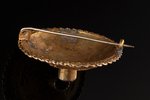 a brooch, silver, gilding, 925 standard, 11.84 g., the item's dimensions Ø 4.4 cm, the 1st half of t...