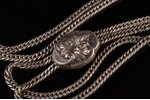 watchguard, silver, 84 standard, 33.68 g., 1880-1890, Russia, chain lenghth 77 x 2 cm...