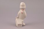 figurine, Kid with sledges, porcelain, Riga (Latvia), USSR, Riga porcelain factory, the 60ies of 20t...