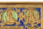 ikona, Kristus Svētītais Klususms, vara sakausējuma, 4-krāsu emalja, Krievijas impērija, 19. gs., 15...