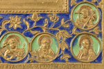 ikona, Kristus Svētītais Klususms, vara sakausējuma, 4-krāsu emalja, Krievijas impērija, 19. gs., 15...