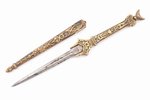 stiletto in the form of a hair pin, women's, total length 22 cm, blade length 12 cm, Asia, the 19th...
