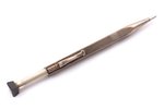 pencil, silver, 875 standard, total weight of item 15.20, 14 cm, the 20-30ties of 20th cent., Latvia...