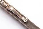 zīmulis, sudrabs, 875 prove, izstrādājuma kopējais svars 15.20, 14 cm, 20 gs. 20-30tie gadi, Latvija...