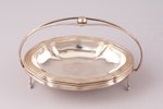 caviar server with 5 small trays, silver, 800 standart, total weight of items 95.85g, Germany, 6 x 9...