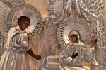 icon, Annunciation of Our Lady, board, silver, painting, 84 standard, Russia, 1898-1904, 31.6 x 27 x...