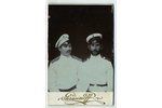 photography, on cardboard, portrait of soldiers, Russia, beginning of 20th cent., 13,8x10,5 cm...