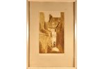 Naftaliy Gutman (1938), "City motif", 1974, paper, etching, 29.7 x 17.8 cm...