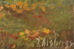 Alsbergs Jānis (1910-1992), "Summer", carton, oil, 48.5 x 67 cm...