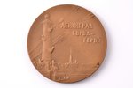 table medal, Leningrad - hero city, USSR, 60ies of 20 cent., Ø 65.2 mm, 114.25 g, medallier - Tyuren...