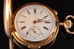 pocket watch, quarter repeater, Switzerland, gold, 56, 14 K standart, 93.96 g, 6.7 x 5.2 cm, Ø 52 mm...