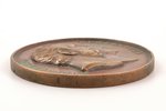 table medal, 150th Anniversary of Imperial Academy of Sciences, bronze, Russia, 1876, Ø 70 mm, 154.4...