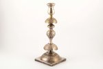 candlestick, Fraget, Warszawa, silver plated, Russia, Congress Poland, the border of the 19th and th...