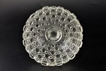 set of 2 candy-bowls, Iļģuciems glass factory, Latvia, the 20-30ties of 20th cent., h 12, Ø 11.5 / h...